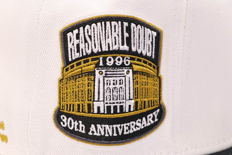 TWNTY TWO JAY-Z REASONABLE DOUBT 30TH ANNIVERSARY SNAPBACK CAP (WHITE)
