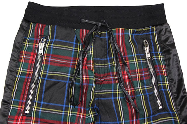 mnml PLAID TRACK PANTS(P388/BLACK) | Brand,M-R,mnml | GROWAROUND