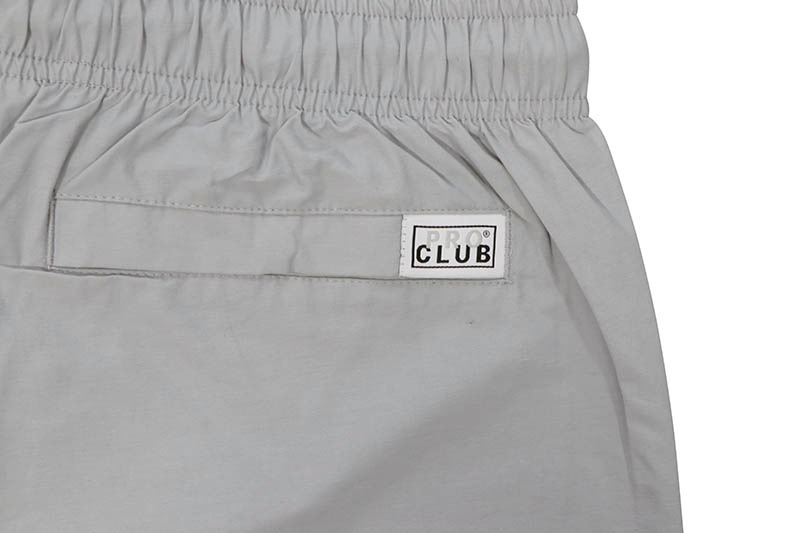 PRO CLUB COMFORT COTTON/NYLON SWIM SHORT (SILVER) 22PC0502