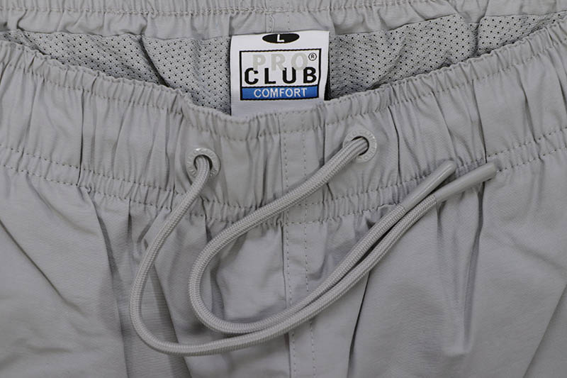 PRO CLUB COMFORT COTTON/NYLON SWIM SHORT (SILVER) 22PC0502