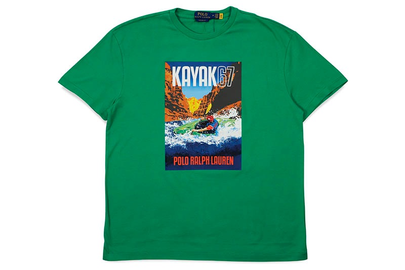 POLO RALPH LAUREN KAYAK67 CLASSIC FIT JERSEY GRAPHIC T-SHIRT (710901582001:STEM)