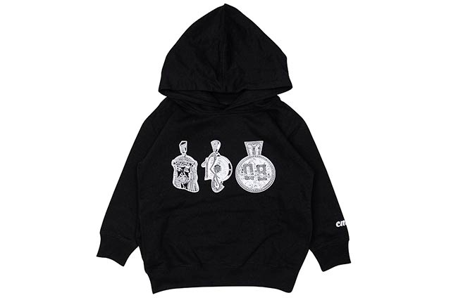 CLASSIC MATERIAL NY WHO'S THE BEST MC KID'S HOODY (BLACK)