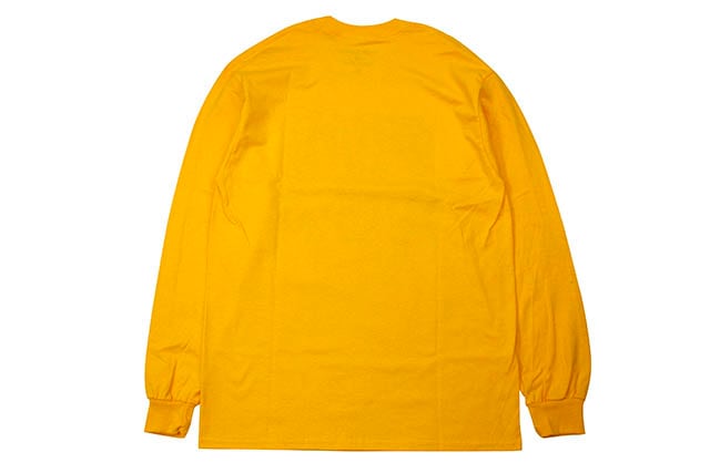 PUBLIC HOUSING SKATE TEAM PITBULL L/S T-SHIRT (YELLOW GOLD)