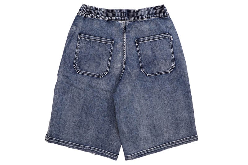 PRO CLUB COMFORT OVERSIZED DENIM LOUNGE SHORT (DARK STONEWASH) 52PC0604