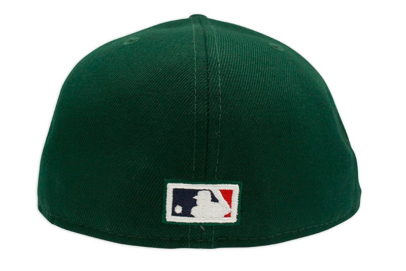 NEW ERA OAKLAND ATHLETICS 59FIFTY FITTED CAP (1989 WORLD SERIES SIDE PATCH/GREY UNDER VISOR/DARK GREEN)