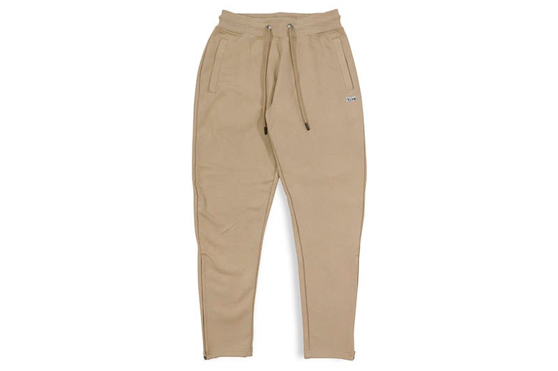 PRO CLUB HEAVYWEIGHT FRENCH TERRY ZIPPER BOTTOM SWEATPANT (KHAKI) 198