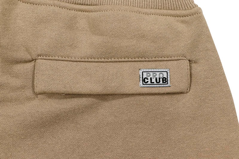 PRO CLUB HEAVYWEIGHT FRENCH TERRY ZIPPER BOTTOM SWEATPANT (KHAKI) 198