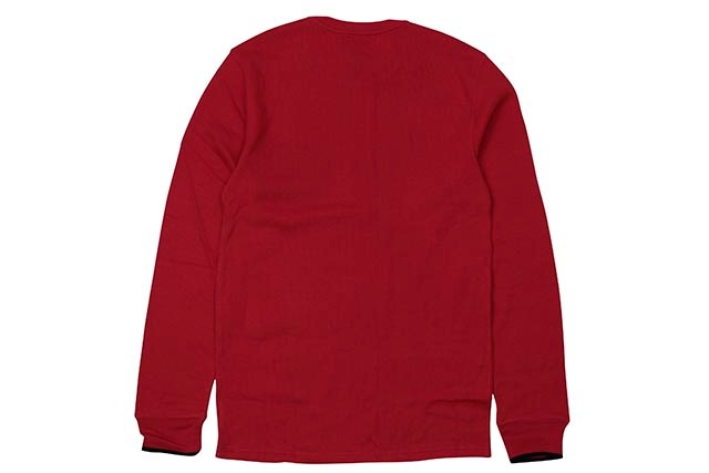 POLO RALPH LAUREN SCRIPT APPLIQUE WAFFLE-KNIT THERMAL SHIRT (PW16HF-QW0:RED)