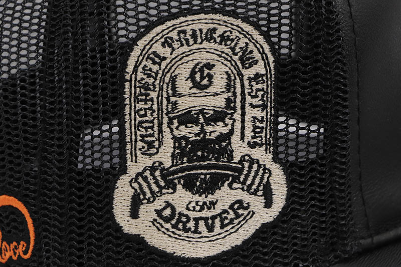 GODSPEED GS FOREVER PREMIUM LEATHER TRUCKER HAT (BLACK