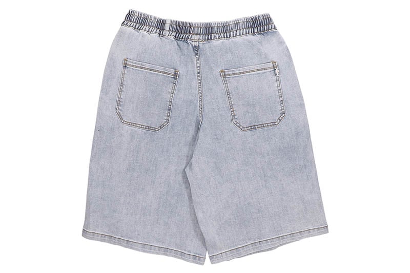 PRO CLUB COMFORT OVERSIZED DENIM LOUNGE SHORT (LIGHT STONEWASH) 52PC0604