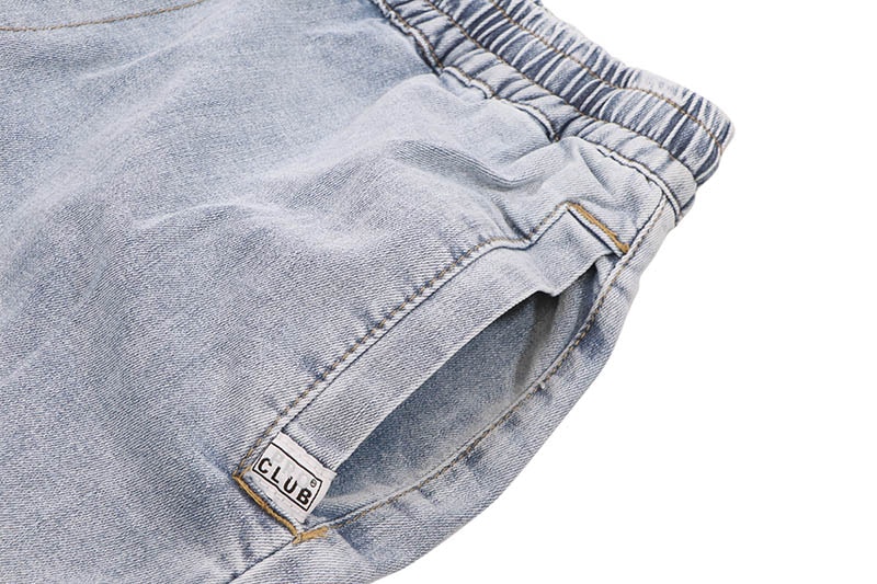 PRO CLUB COMFORT OVERSIZED DENIM LOUNGE SHORT (LIGHT STONEWASH) 52PC0604
