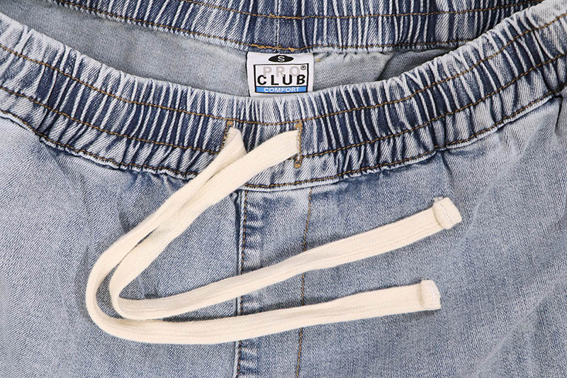 PRO CLUB COMFORT OVERSIZED DENIM LOUNGE SHORT (LIGHT STONEWASH) 52PC0604