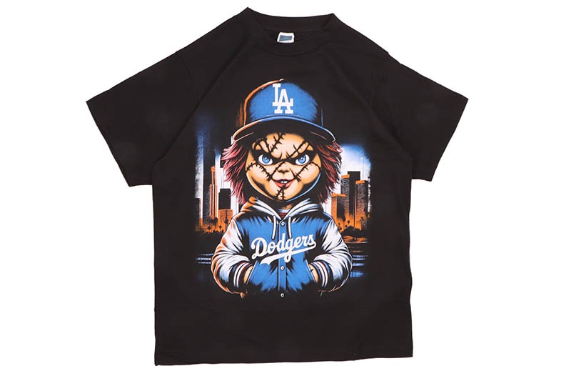 HOUSE OF TEES CHUCKY LA DODGERS T-SHIRT (BLACK)
