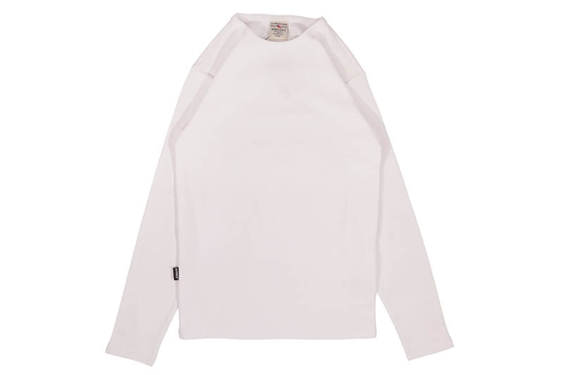 AVIREX DAILY RIB L/S CREW NECK T-SHIRT (783-4930019-030:WHITE) 6153481-001
