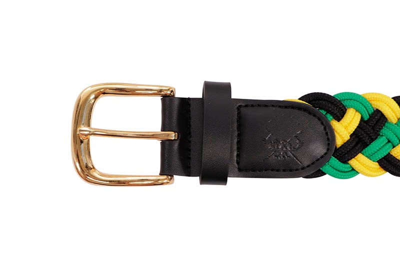 ベリスモアホールベルト（ブラックとブラウン） RAISE8 APPAREL BRAIDED BELT (155B-2030:JAMAICA COLOR