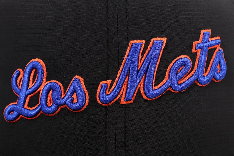 NEW ERA NEW YORK METS 59FIFTY FITTED CAP (50TH ANNIVERSARY SIDE PATCH/GREY UNDER VISOR/BLACK RIP STOP BLACK)