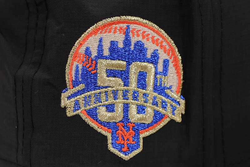 NEW ERA NEW YORK METS 59FIFTY FITTED CAP (50TH ANNIVERSARY SIDE PATCH/GREY UNDER VISOR/BLACK RIP STOP BLACK)