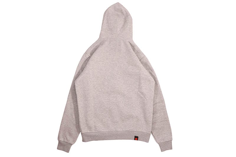 COOKIES ORIGINAL LOGO TWILL APPLIQUE ZIP FRONT HOODIE (GREY