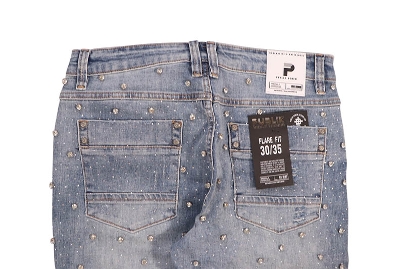 PUBLIK DENIM FLARE FIT JEAN (KD2577:BLUE)