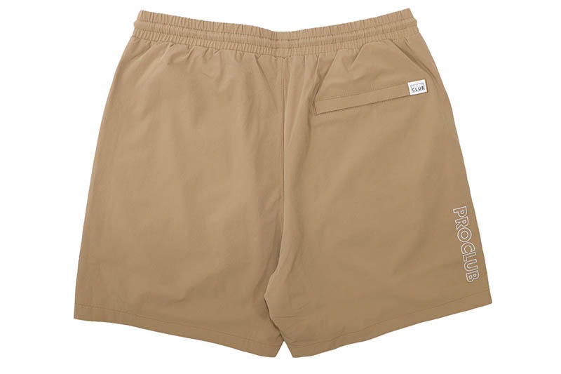 PRO CLUB PERFORMANCE STRETCH NYLON ACTIVE SHORT (TAUPE HAZE