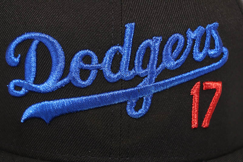 NEW ERA LOS ANGELES DODGERS 59FIFTY FITTED CAP (SHOHEI OHTANI JERSEY LOGO PATCH/GREY UNDER VISOR/BLACK)
