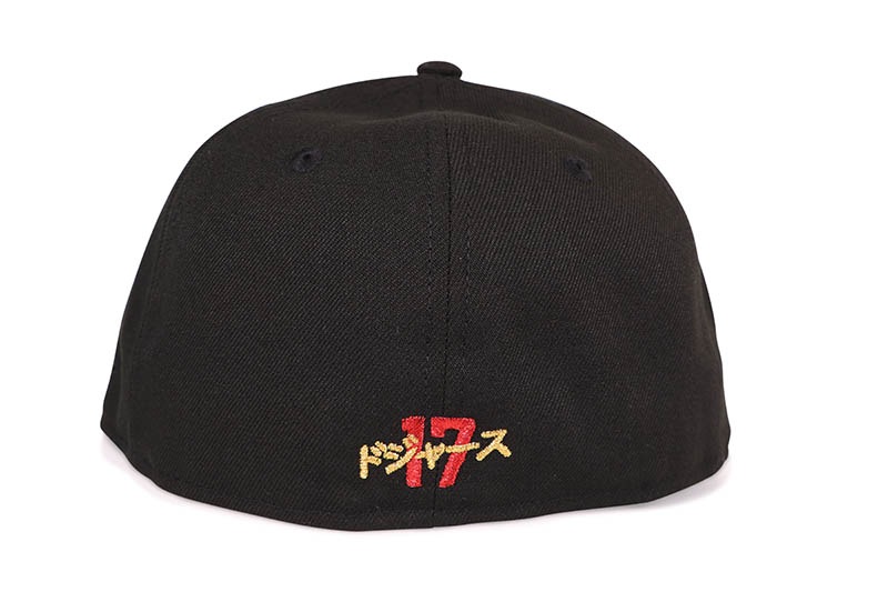 NEW ERA LOS ANGELES DODGERS 59FIFTY FITTED CAP (SHOHEI OHTANI JERSEY LOGO PATCH/GREY UNDER VISOR/BLACK)