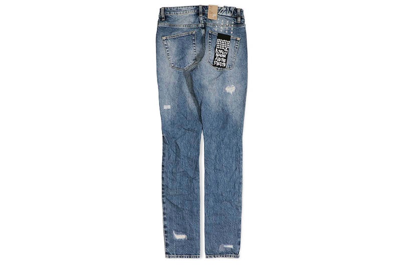 KSUBI CHITCH CHRONICLE TRASHED (MPF22DJ007:WASHED INDIGO DENIM)