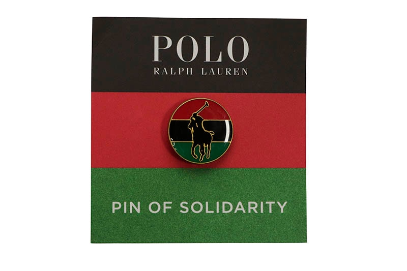 POLO RALPH LAUREN PIN OF SOLIDARITY (BLACK MULTI)