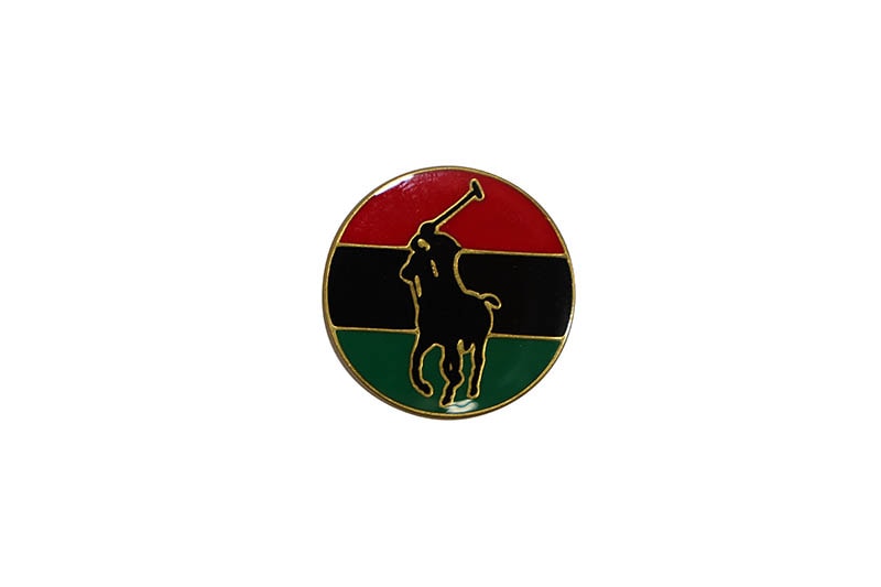 POLO RALPH LAUREN PIN OF SOLIDARITY (BLACK MULTI)