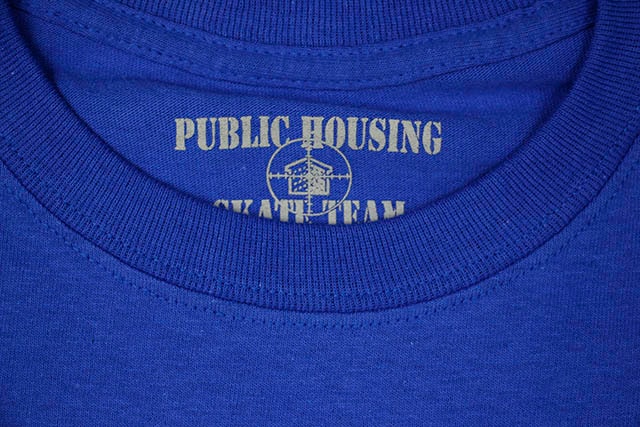PUBLIC HOUSING SKATE TEAM HELICOPTER T-SHIRT (ROYAL BLUE)