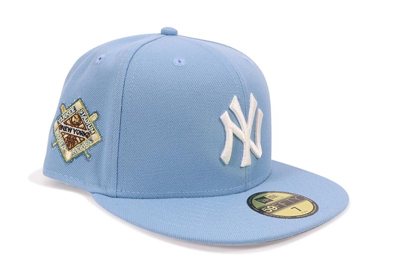 NEW ERA NEW YORK YANKEES 59FIFTY FITTED CAP (1941 WORLD SERIES SIDE PATCH/GREY UNDER VISOR/BIRDSEYE BLUE) 14489758