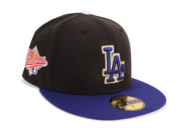 NEW ERA LOS ANGELES DODGERS 59FIFTY FITTED CAP (1988 WORLD SERIES SIDE PATCH/GREY UNDER VISOR/BLACK DK ROYAL) 70932032