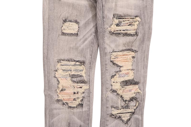 mnml X284 MOTO SKINNY DENIM (D113-GYB:GREY)