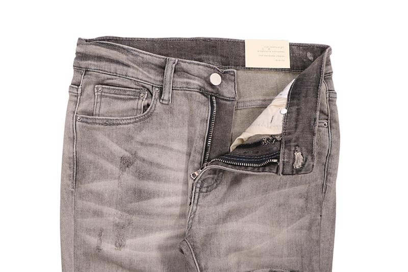 mnml X284 MOTO SKINNY DENIM (D113-GYB:GREY)