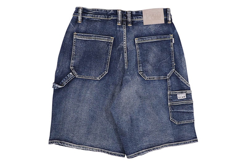 PRO CLUB HEAVYWEIGHT DOUBLE KNEE CARPENTER SHORT (DARK STONEWASH) 52PC0602