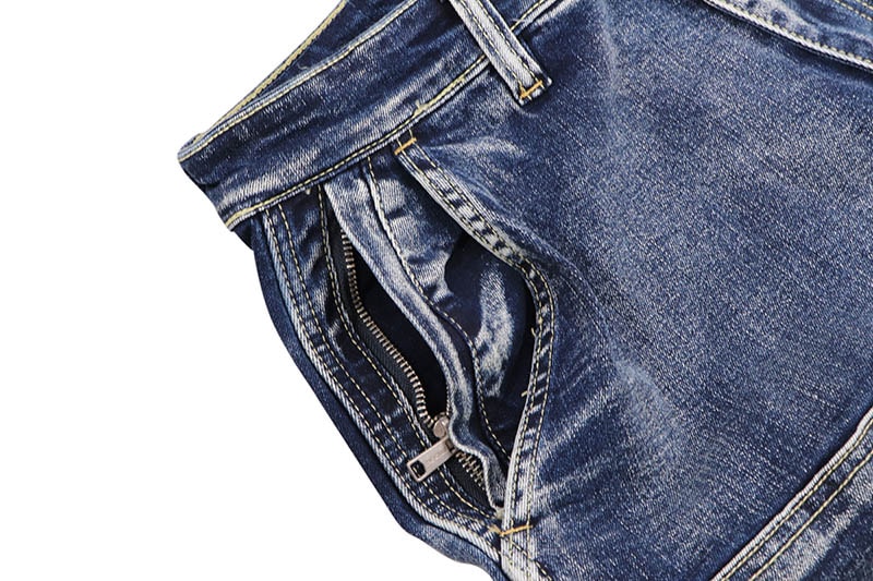 PRO CLUB HEAVYWEIGHT DOUBLE KNEE CARPENTER SHORT (DARK STONEWASH) 52PC0602