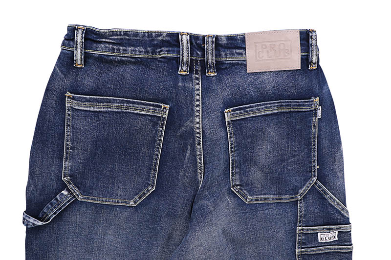 PRO CLUB HEAVYWEIGHT DOUBLE KNEE CARPENTER SHORT (DARK STONEWASH) 52PC0602