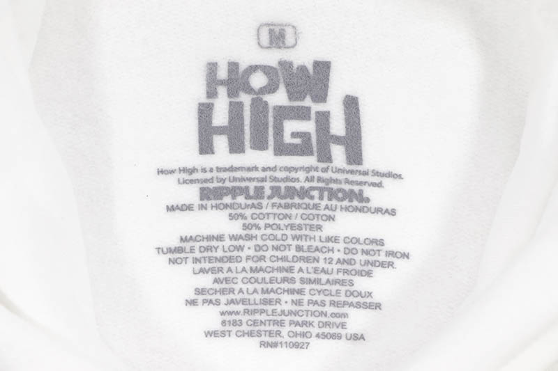 HOW HIGH GRAPHIC HOODIE (WHITE)