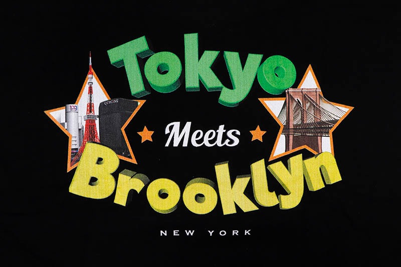 TOKYO MEETS BROOKLYN T-SHIRTS (BLACK)