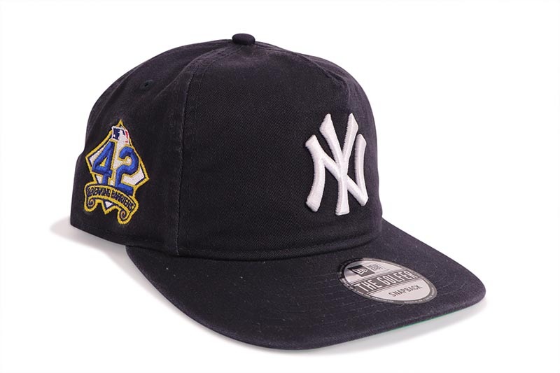 NEW ERA NEW YORK YANKEES THE GOLFER SNAPBACK CAP (JACKIE ROBINSON DAY 2025 SIDE PATCH/GREEN UNDER VISOR/NAVY) 60662375