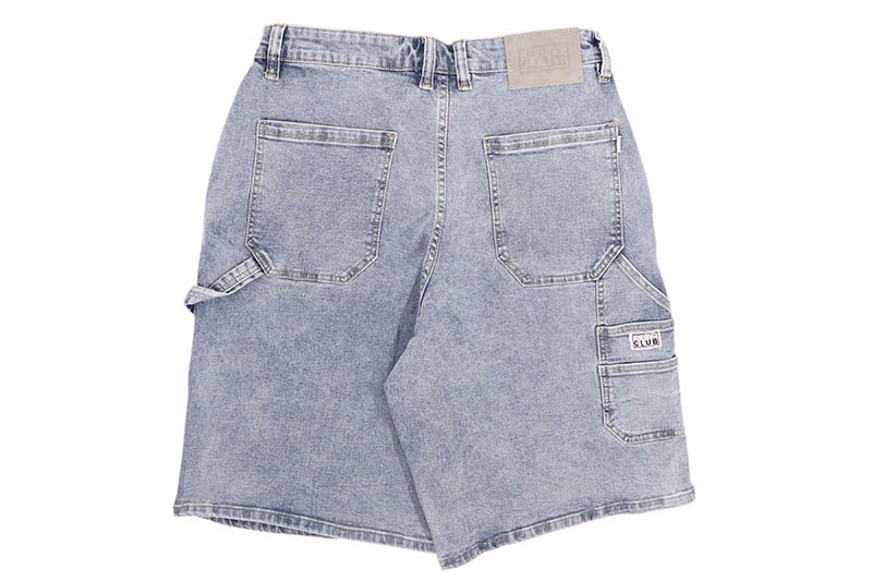 PRO CLUB HEAVYWEIGHT DOUBLE KNEE CARPENTER SHORT (LIGHT STONEWASH) 52PC0602