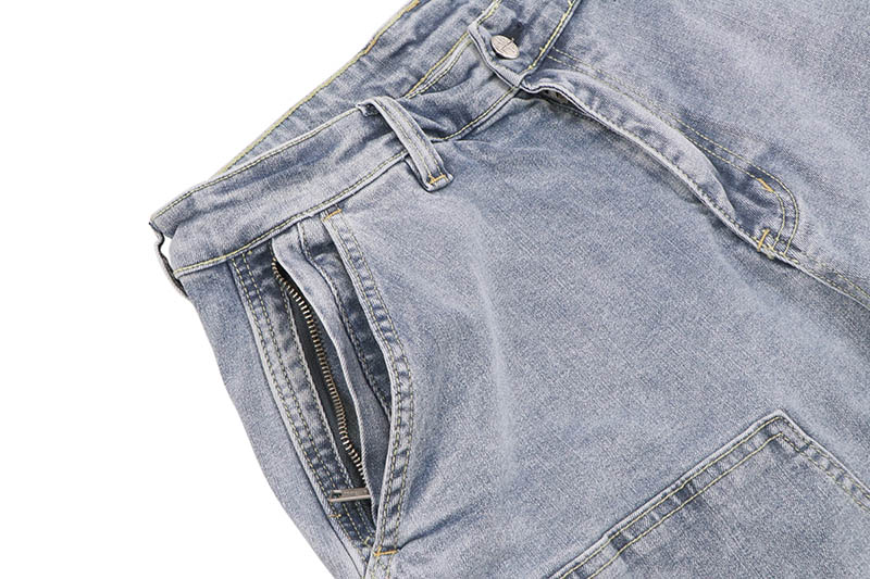 PRO CLUB HEAVYWEIGHT DOUBLE KNEE CARPENTER SHORT (LIGHT STONEWASH) 52PC0602