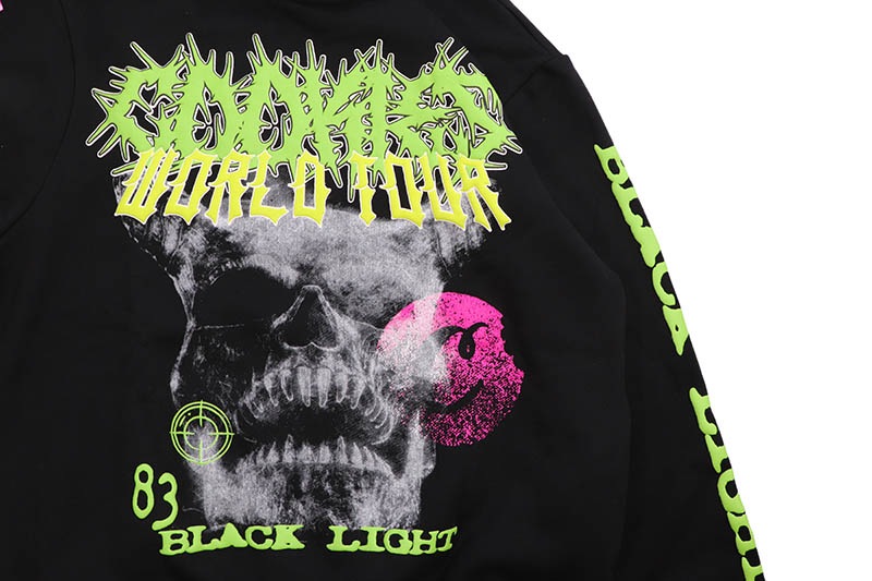 COOKIES LIGHT THE WORLD PULLOVER HOODIE (WASHED BLACK) CM253HFC07