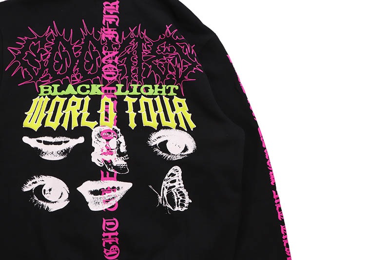 COOKIES LIGHT THE WORLD PULLOVER HOODIE (WASHED BLACK) CM253HFC07