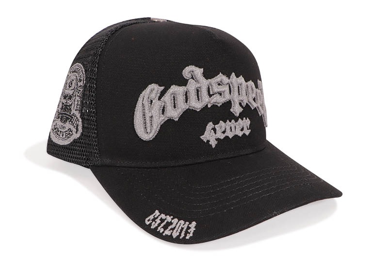GODSPEED GS FOREVER TRUCKER HAT (BLACK/3M REFLECTIVE)