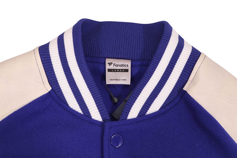 FANATICS LOS ANGELES DODGERS MLB STANDARD LOGO PU MELTON JACKET (ML2325FW0002:BLUE)