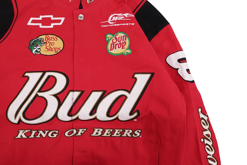 JH Design DALE EARNHARDT JR. BUDWEISER NASCAR TWILL JACKET