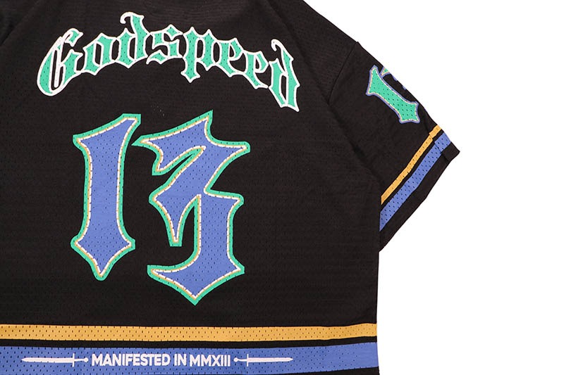 GODSPEED FIRST DOWN JERSEY (BLACK/YELLOW/BLUE)