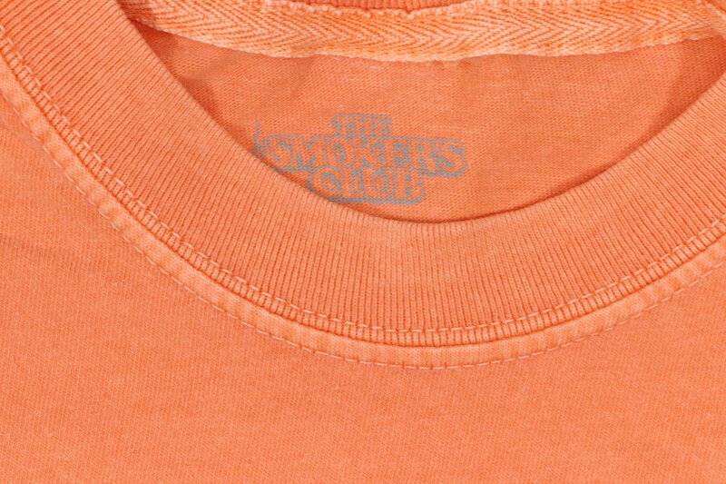 THE SMOKER'S CLUB STACKED BUBBLE LOGO FLIP TEE (CORAL)