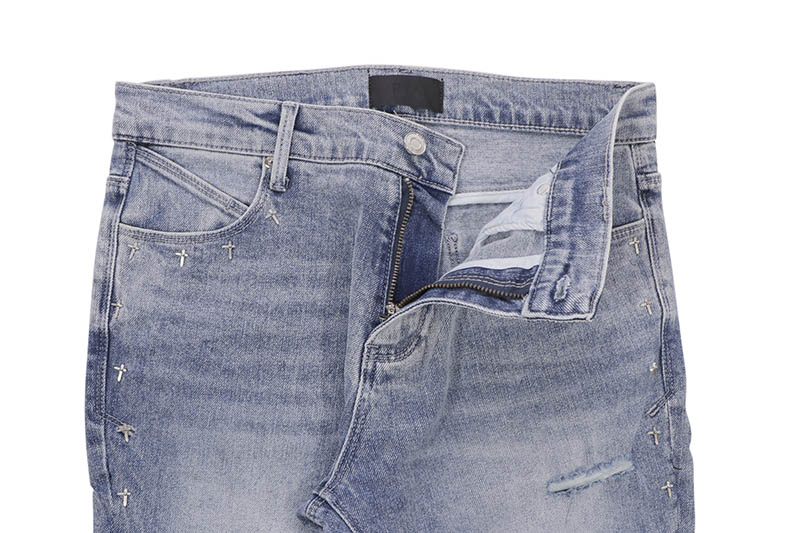 RTA BRAND BRYANT SKINNY JEAN LIGHT WASH CROSS
